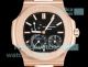 3K Factory Super Clone Patek Philippe Nautilus 5712 Black Dial 40mm Rose Gold Moon Phase Watch (3)_th.jpg